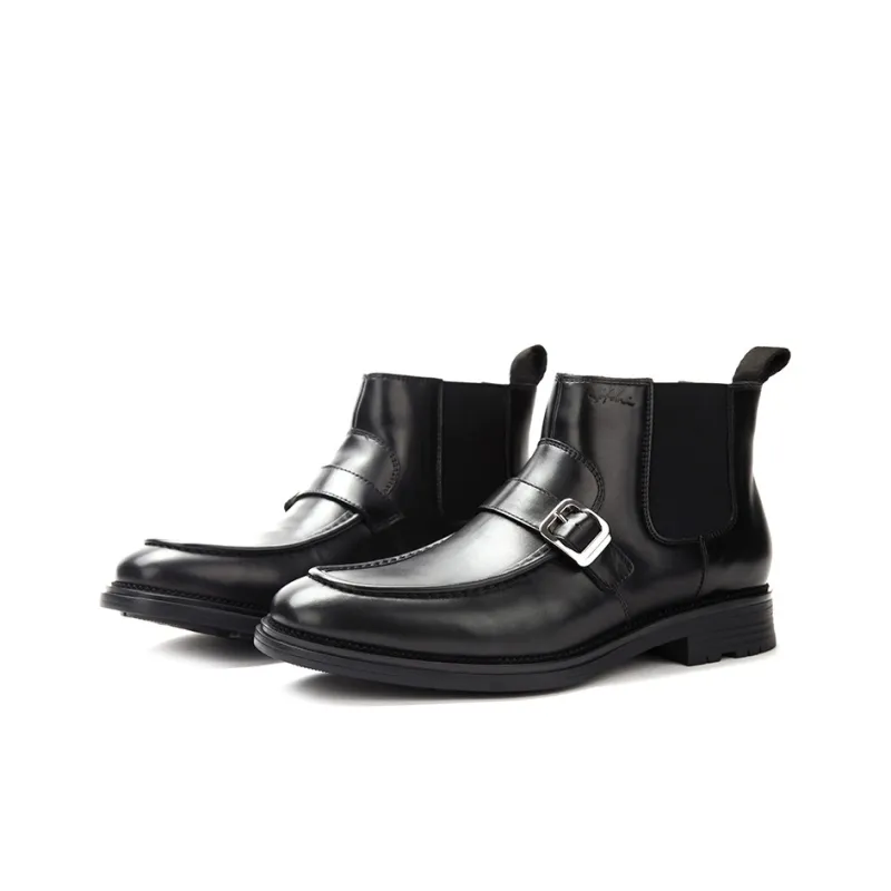 Satchi Chelsea Boots Men Black-2