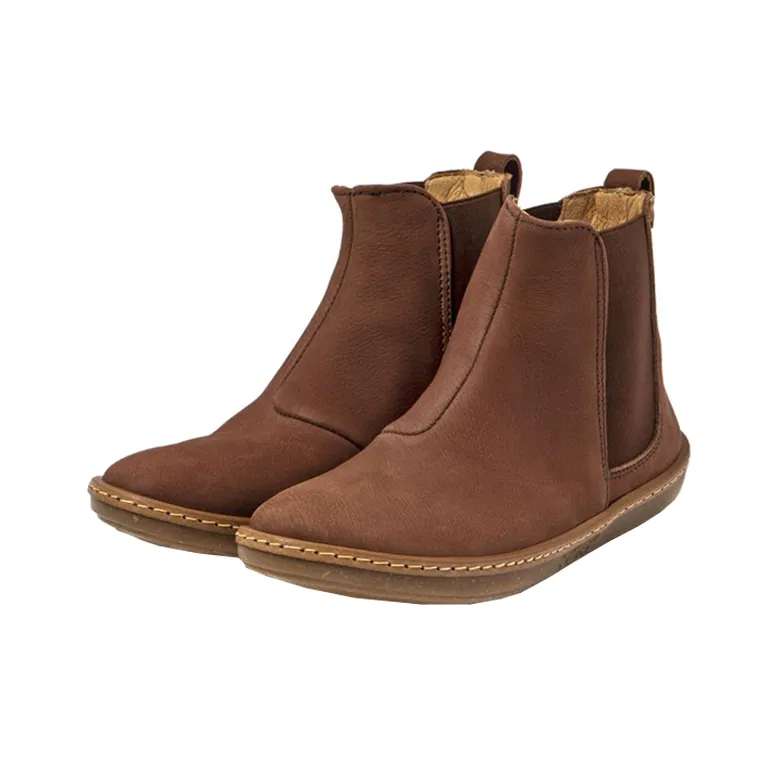 El Naturalista Short Chelsea Boots Women's Brown-1