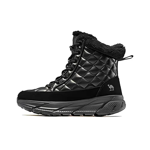 CAMEL Warm Ankle-Length Snow Boots Women's Black