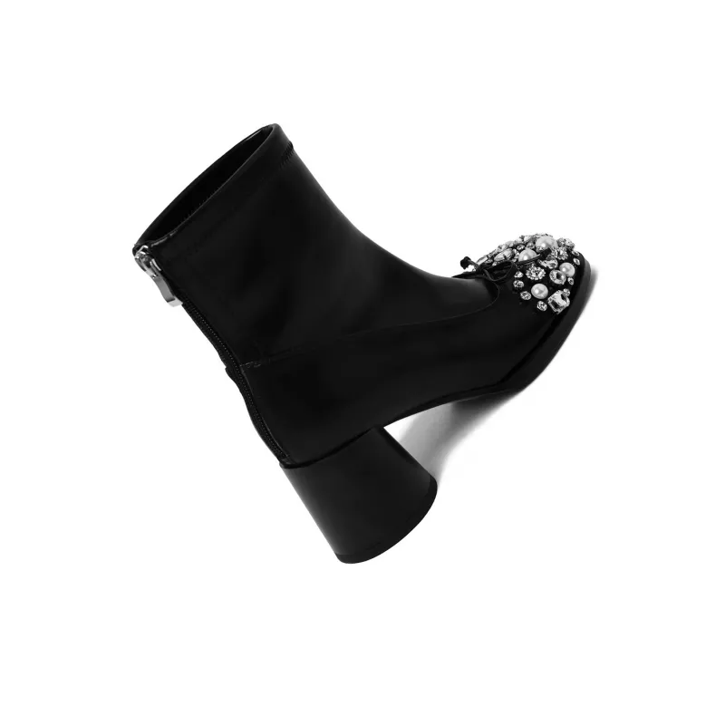CAMEIDO Ankle Boots 6cm Women's Black-3