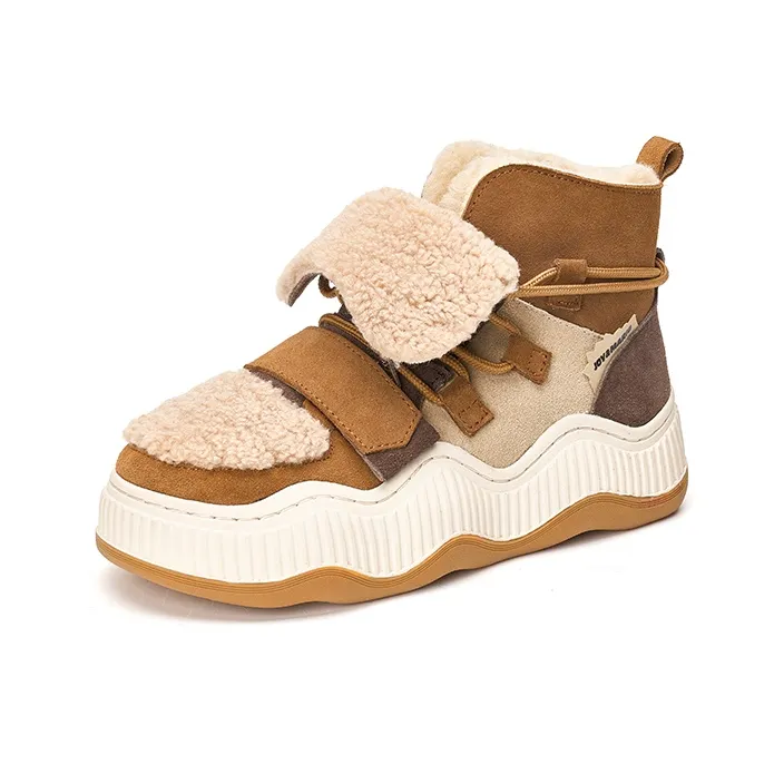 Joy&Mario Thermal Height Increase Short Snow Boots Women's-3
