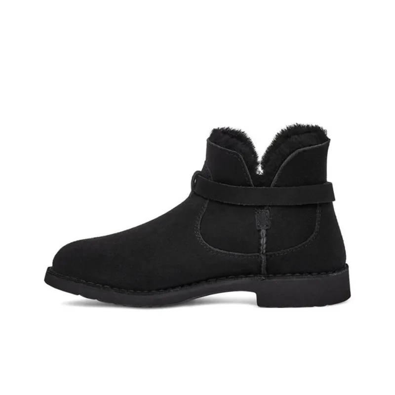 UGG Elisa Fleece Lined Snow Boots Black Women's-0