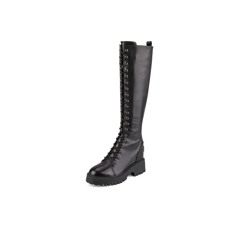 IiJin Knight High Boots Women's Black-1