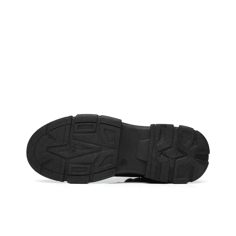 Warrior Short Mid Calf Martin Boot Men's Black-4