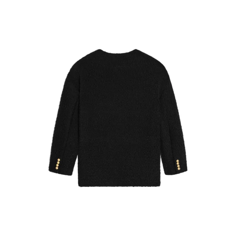 CELINE Oversized Jacket In Bouclé Tweed Cashmere-1