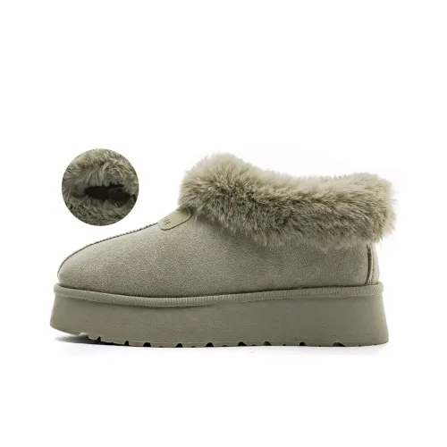 Warrior Warm Wear Resistant Slip Resistant Short Snow Boots Women's Green