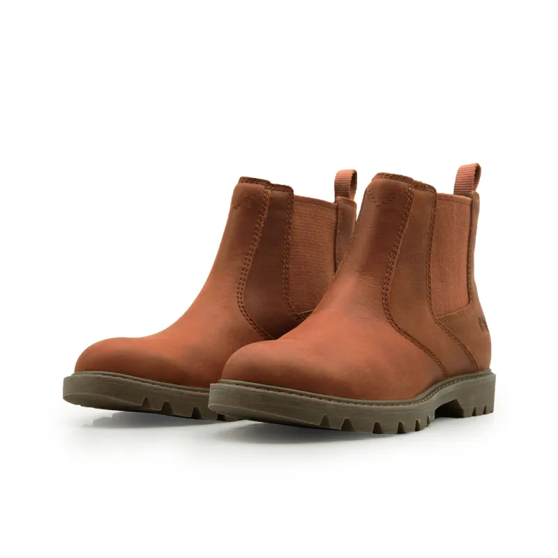CAT Warm Water Resistant Wear Resistant Cushioning Short Outdoor Boots Women's Brown-2