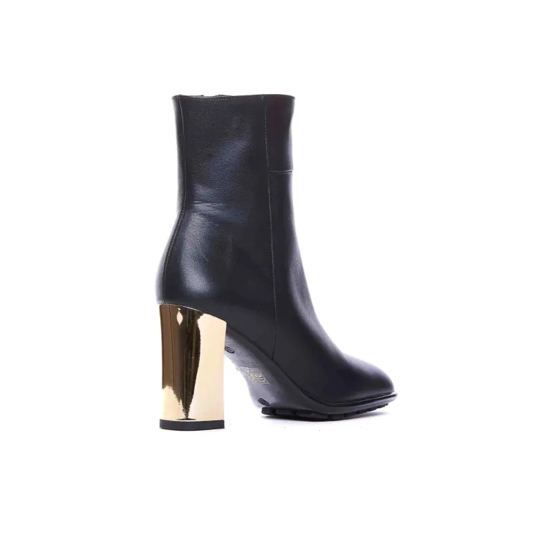 ANGEL ALARCON Ankle Boots 8cm Women's Black-3