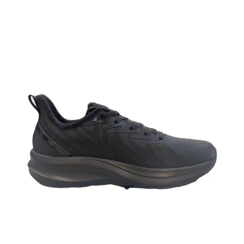 Anta Cloud Journey Anti Slip Wear Resistant Low Top Casual Running Shoes Men's Black Gray-3