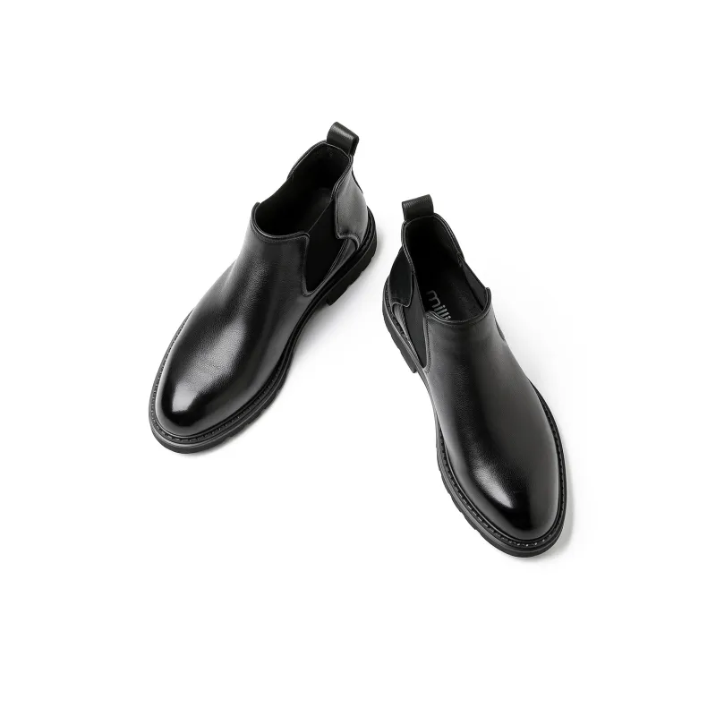 MILLIE'S Short Chelsea Boots Men's Black-2