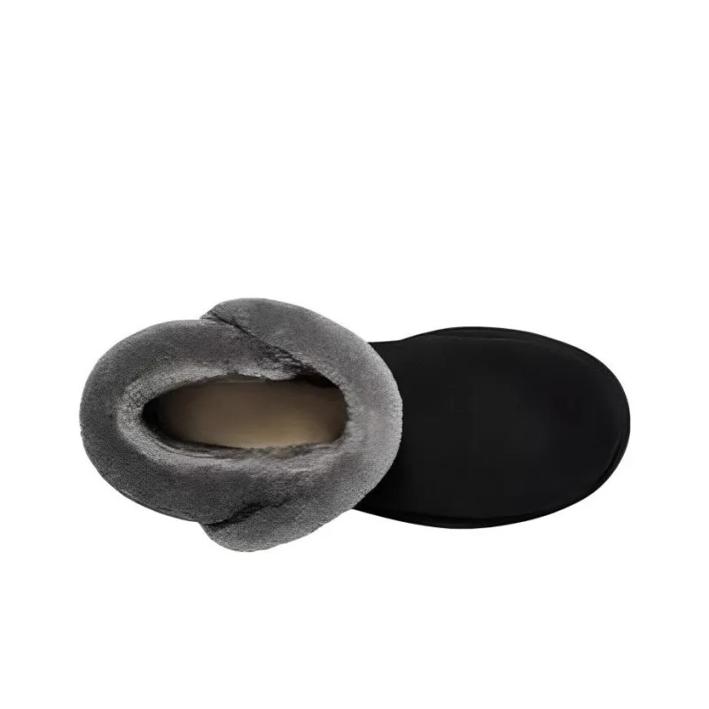 UGG Saniya Mini Suede Classic Boot 'Black' Women's-3