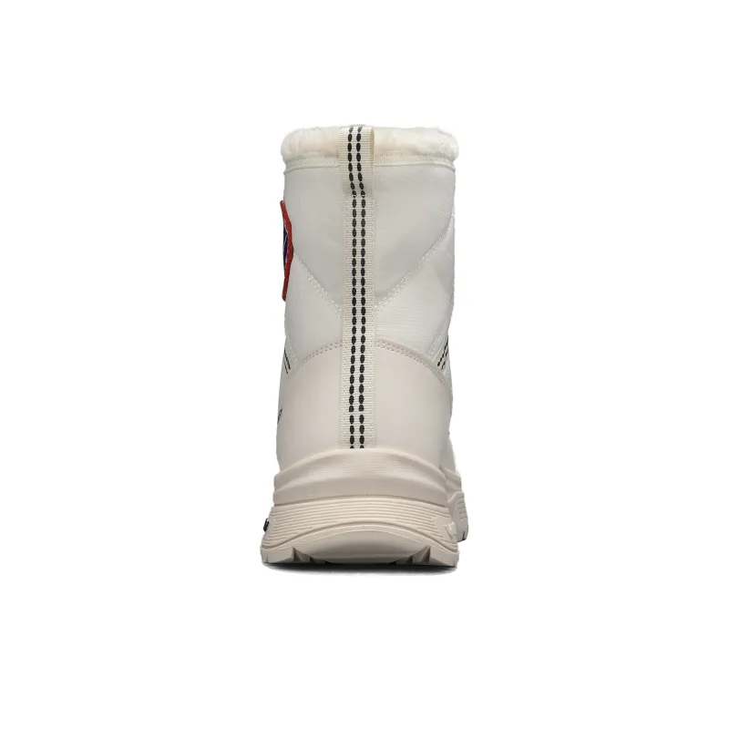 Binary Thermal Abrasion Resistant Slip Resistant Short Snow Boots Unisex White-4