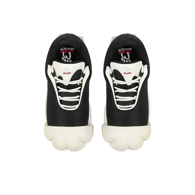 MAOZYWORLD x FVVO Ankle Boots Unisex Black White-3