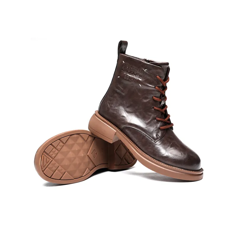 EBLAN Ankle Boots Women's Brown-4