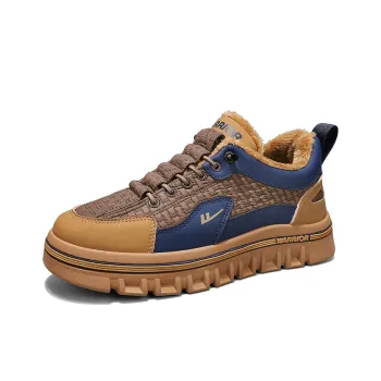 Warrior Thermal Short Snow Boots Men's Khaki Dark Blue