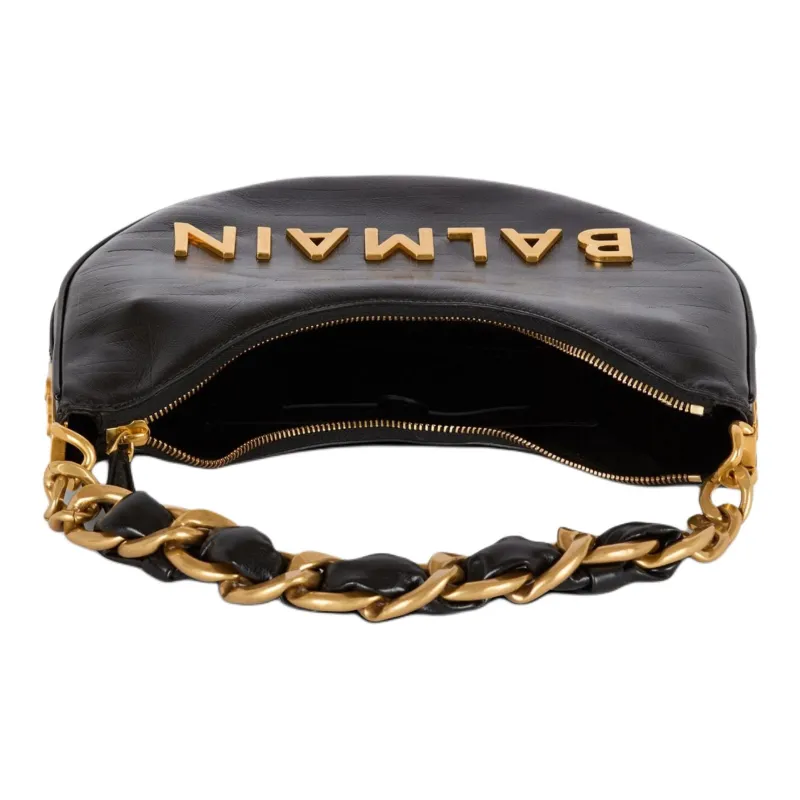 BALMAIN 1945 Soft Moon Shoulder Bag-3