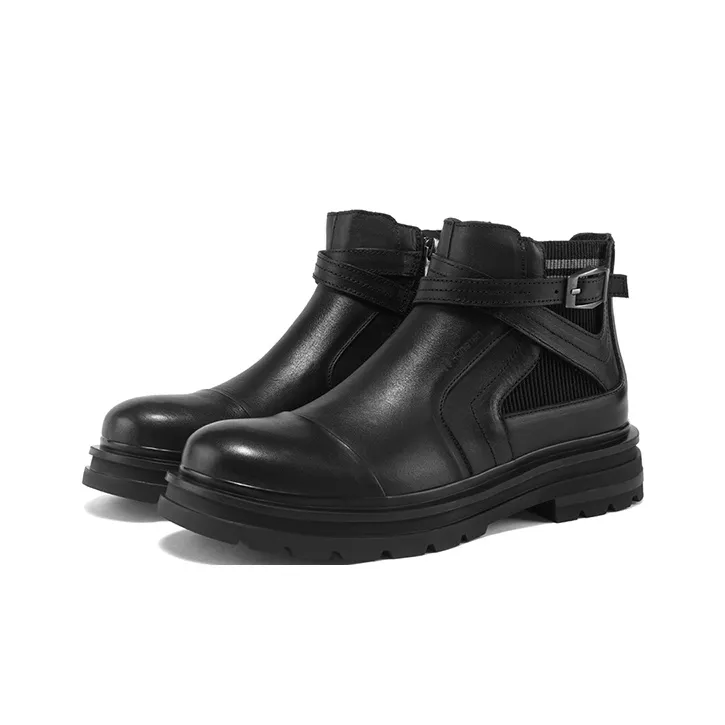 HANG TEN Ankle Boots Men Sub Sauce Black/Cambridge Brown/-1