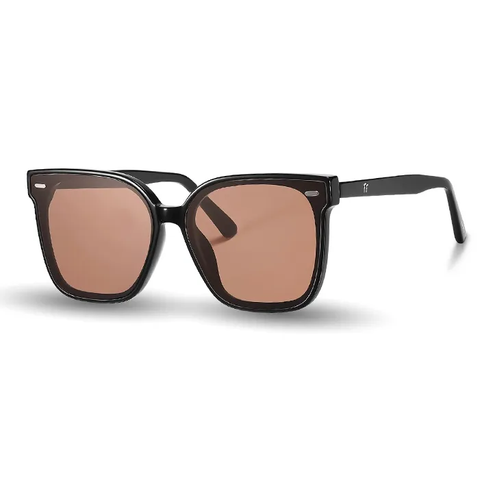 Folli Follie Plate Frame Square Sunglasses Unisex-5
