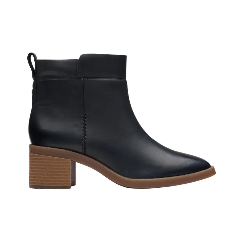 Clarks Ankle Boots 5cm Women's Black-1