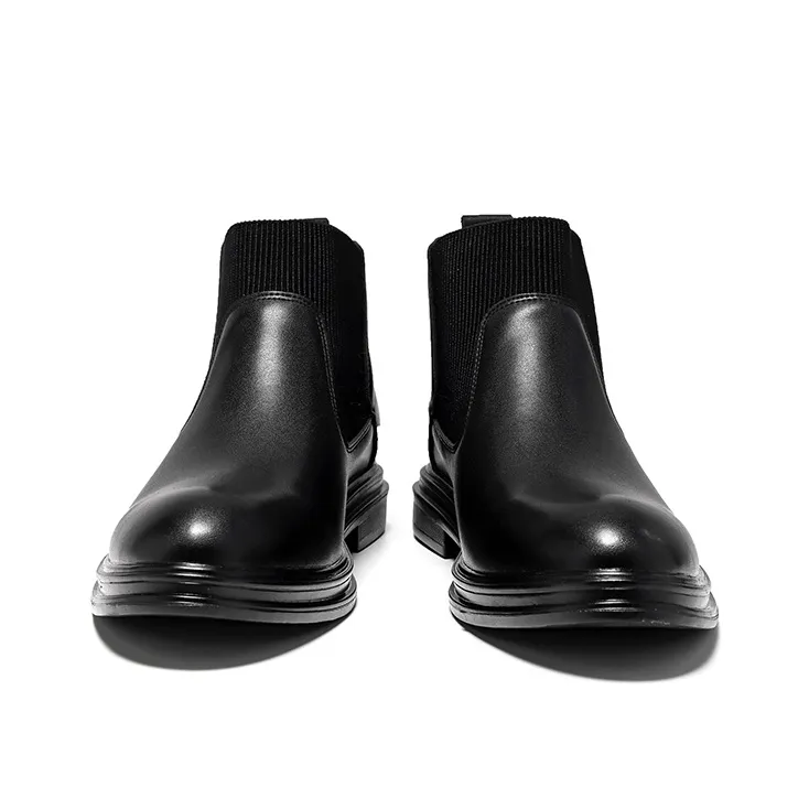 Beidouniao Chelsea Boots Men's Black-2