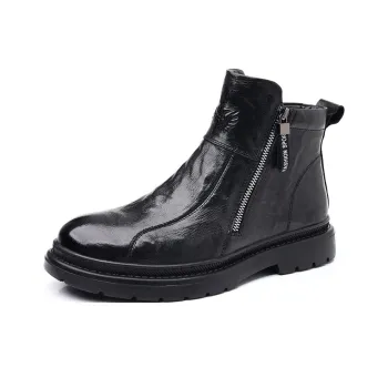 YEDANI Ankle Boots Men Black/Red