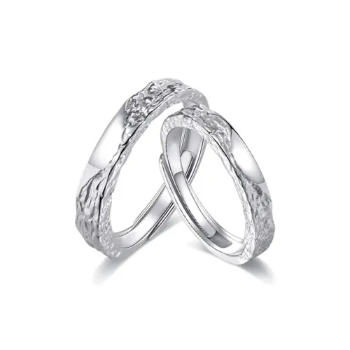 LUCA Sterling Silver Rings Unisex Silver White Gift For Festivals Box With Good Luck