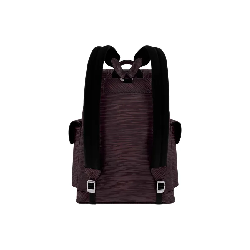 LOUIS VUITTON CHRISTOPHER Epi XL Leather Backpack Medium Size Men's Brown-2
