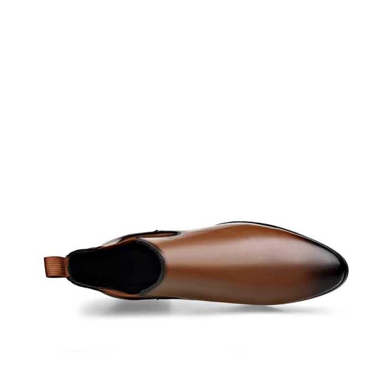 Romon Chelsea Boots Men Black Brown-7