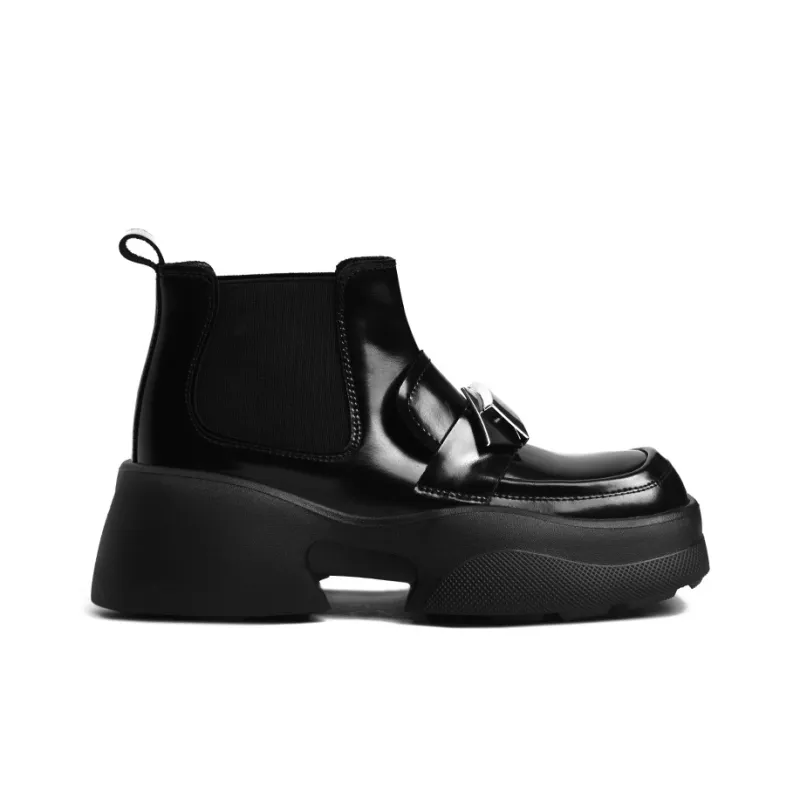 CAMEIDO Short Chelsea Boots 6cm Women's Black-2