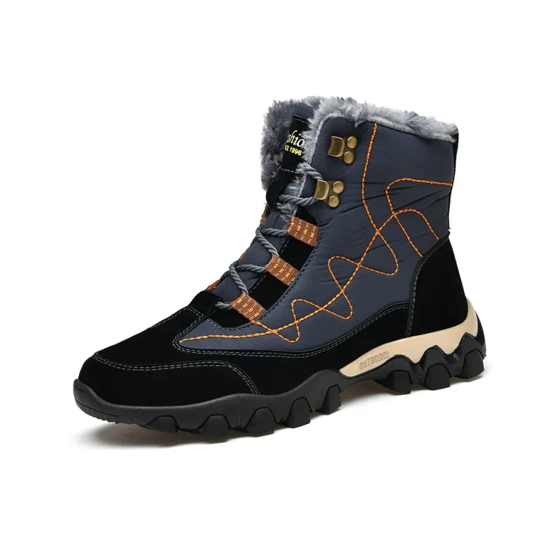TOMAY Warm Wear-Resistant Slip-Resistant Coverage Snow Boots Unisex-5
