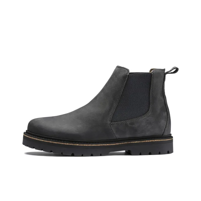 Birkenstock Stalon Natural Leather Nubuck 'Grey'-0