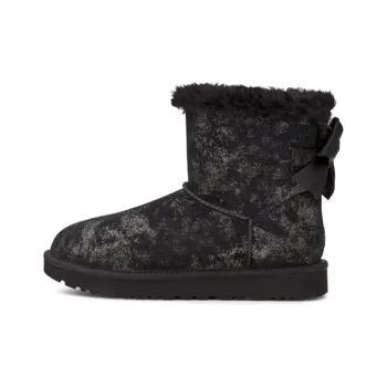 UGG Mini Bailey Bow Glimmer Black Women's