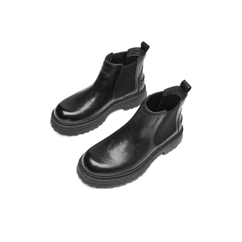 C°BANNER Short Chelsea Boots Men's Black-3