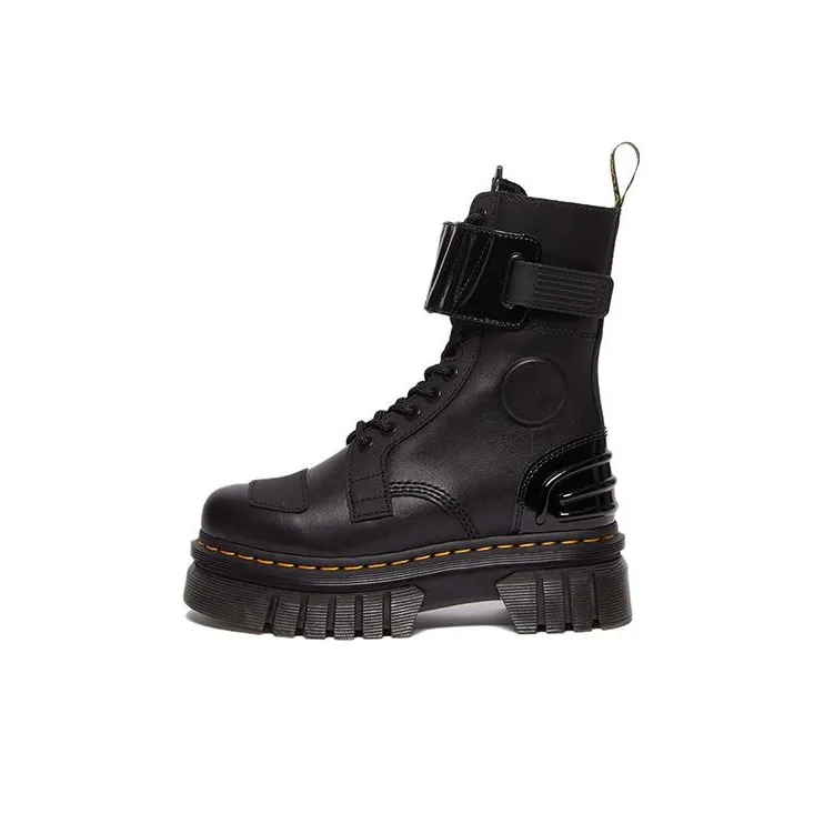 Dr. Martens Dr.Martens Audrick 10 Eye Alternative Leather Lace Up Boots 'Black' Women's-0