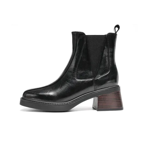 EBLAN Ankle Length Chelsea Boots Women's Black