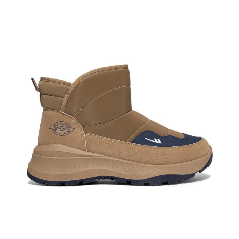 Warrior Warm Height Increasing Coverage Short Snow Boots Men's Brown-1