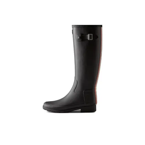 Slip Refined Waterproof Rain Boots Women's Black