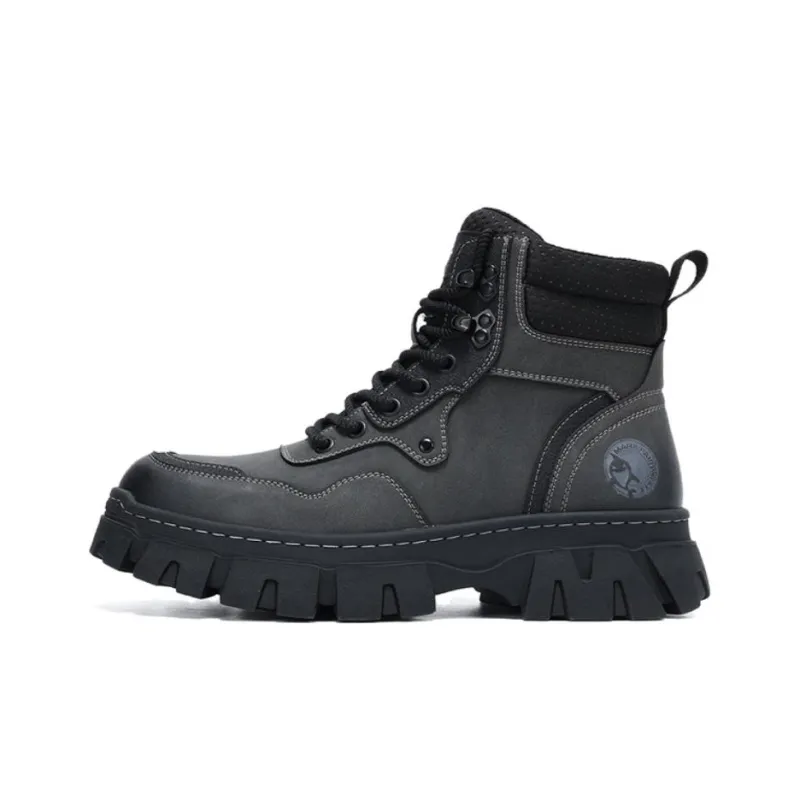 FAIRWHALE Martin Boots Unisex Yellow/Green/Gray-13