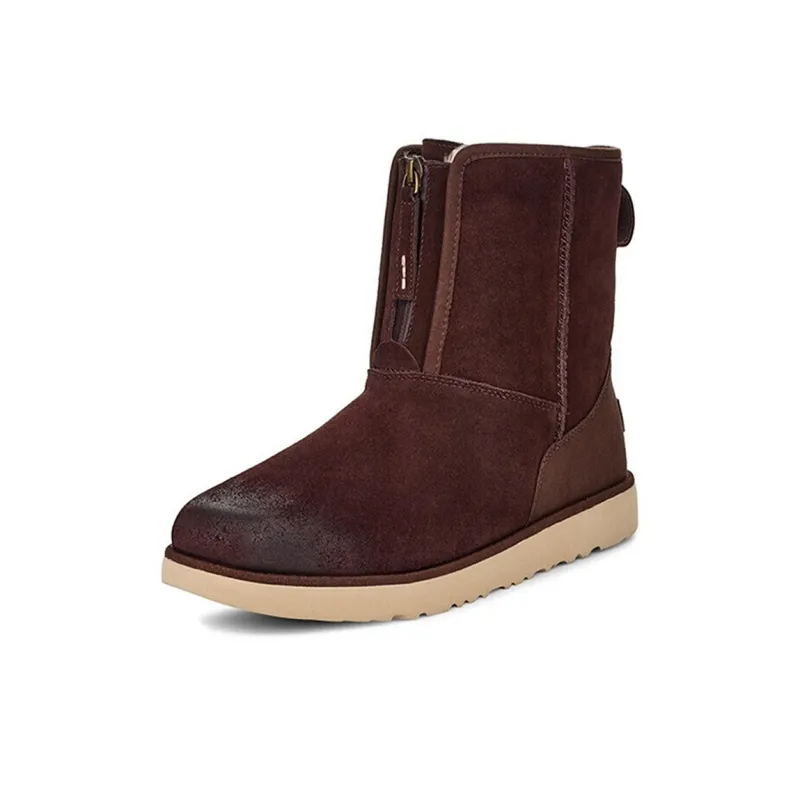 UGG Classic Short Front Zip Boot 'Stout Brown'-1