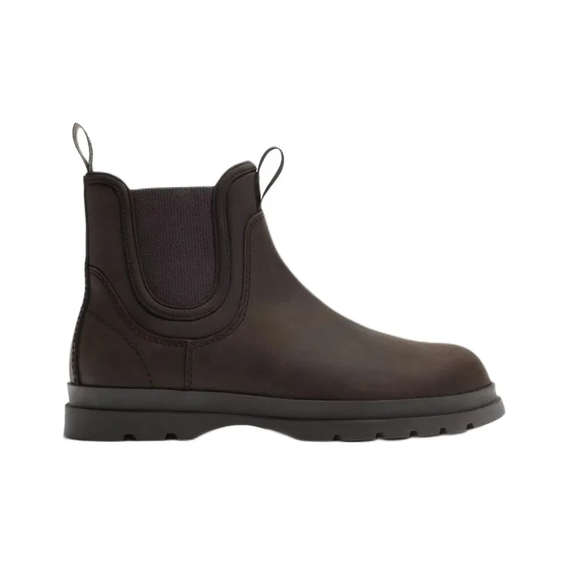ZARA Short Chelsea Boots Men's Brown-1