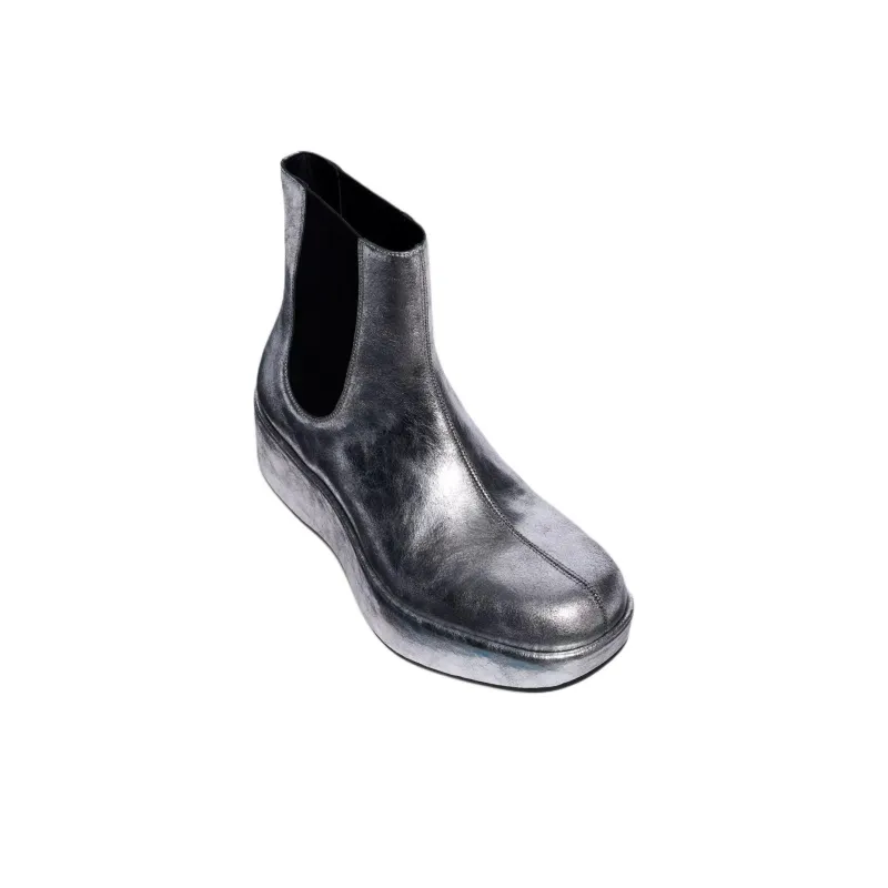 ZARA Short Chelsea Boots Men's Silver-2