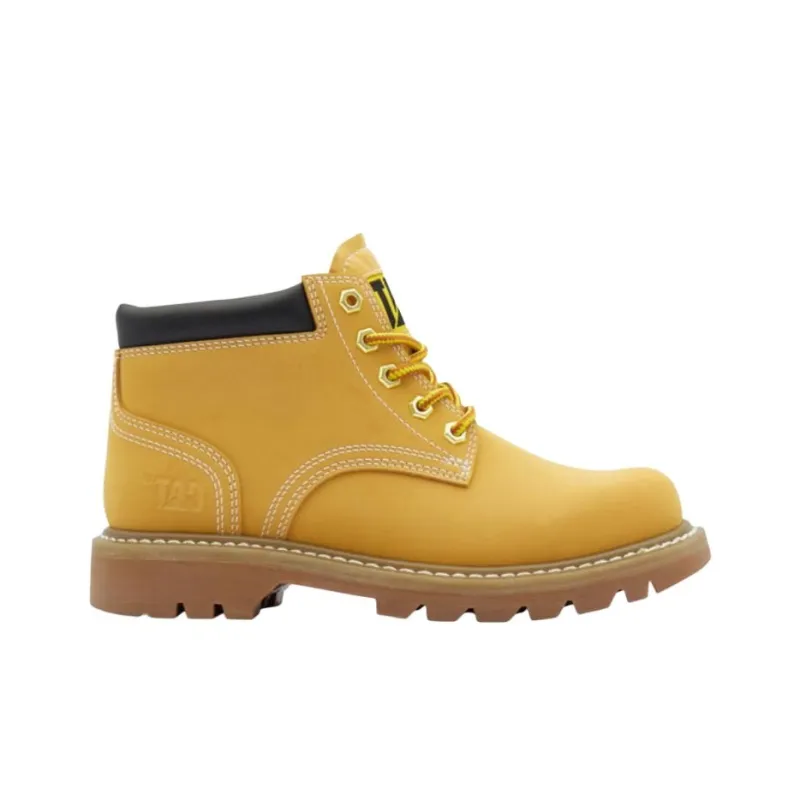 CAT Abrasion Resistant Height Increasing Short Outdoor Boots Women's Yellow-1