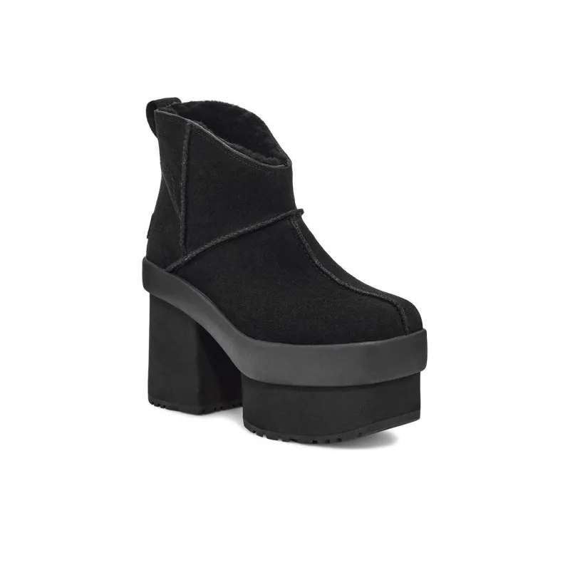 UGG New Heights Platform Mini Boot Black Women's-2