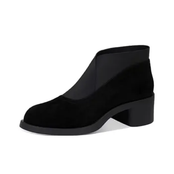 JESSICA SOPHIA Stretch Boots Ankle Boots 5cm Women's Black