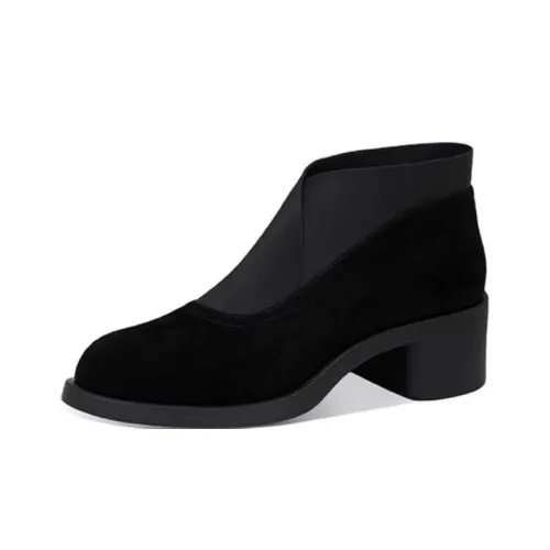 JESSICA SOPHIA Stretch Boots Ankle Boots 5cm Women's Black