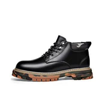 YEDANI Ankle Boots Men Black, Yellow