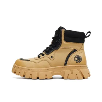 FAIRWHALE Martin Boots Unisex Yellow/Green/Gray