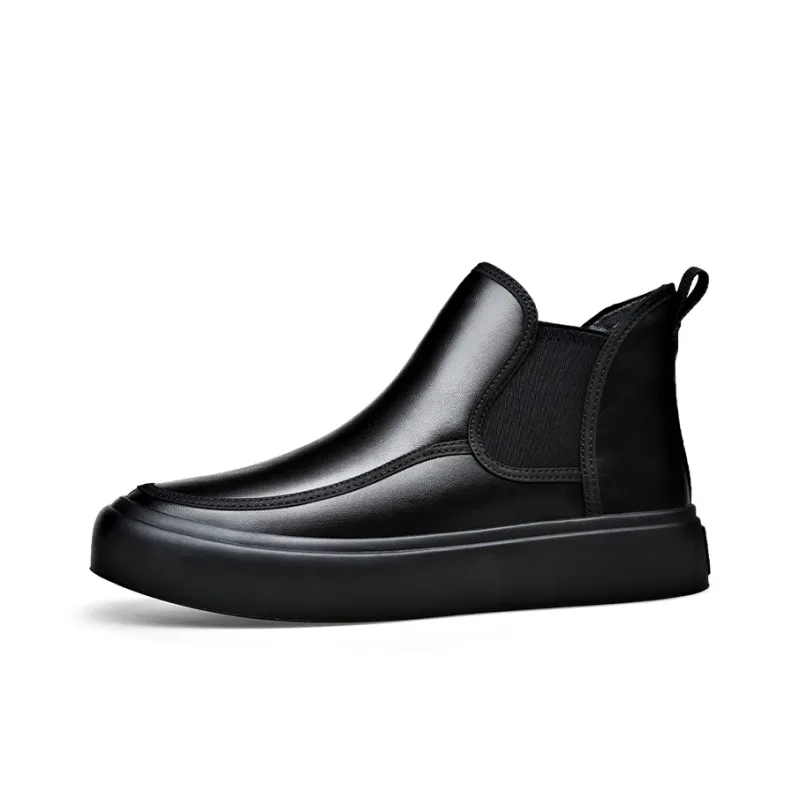 Romon Short Chelsea Boots Men's Black-0