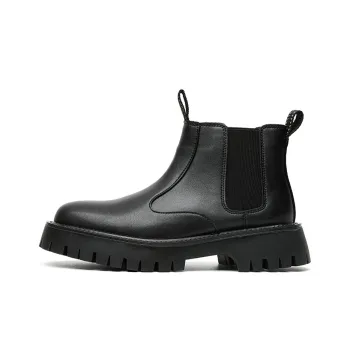 ZUWUDONG Short Chelsea Boots Men's Black