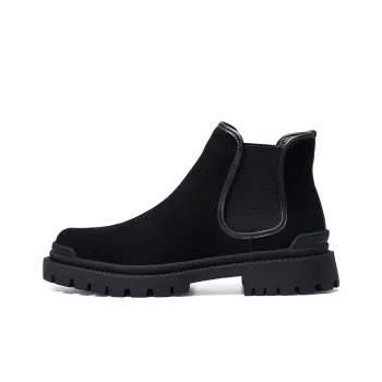 ELLE HOMME Crew Chelsea Boots Men's Black
